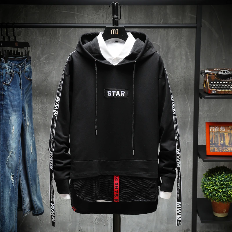 Толстовка с капюшоном в стиле хип-хоп индивидуальным принтом осень 2019 | Мужская