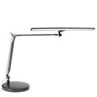 20w high power flexible metal swing arm acrylic wide led desk light task lamp for office designer and work place with clamp