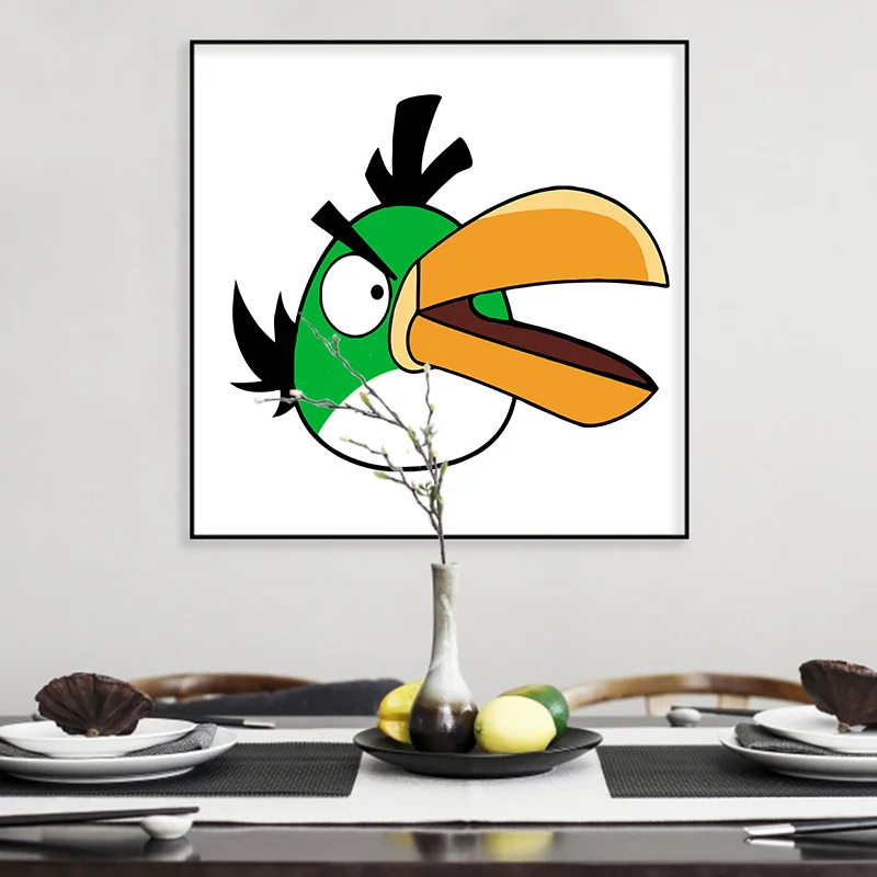 DIY цифровая картина angry bird game в стиле арт деко для гостиной крыльца взрослых