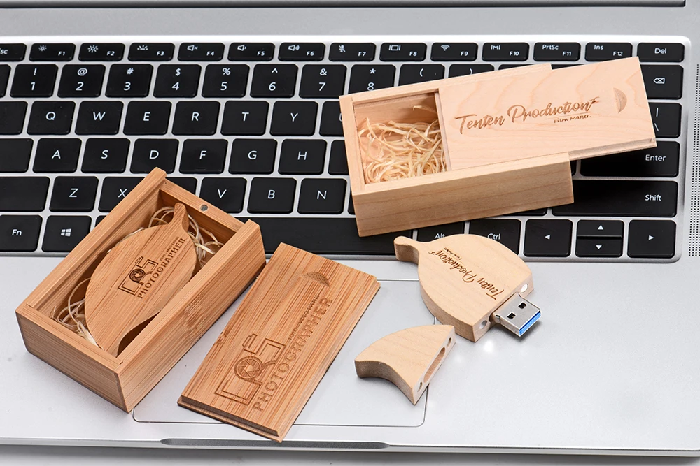 JASTER USB 3,0 флэш-накопитель с листом+ деревянная коробка для хранения USB ручка-накопитель карта памяти 4G 8G 16GB 32GB 64GB 128GB U диск Рождественский подарок
