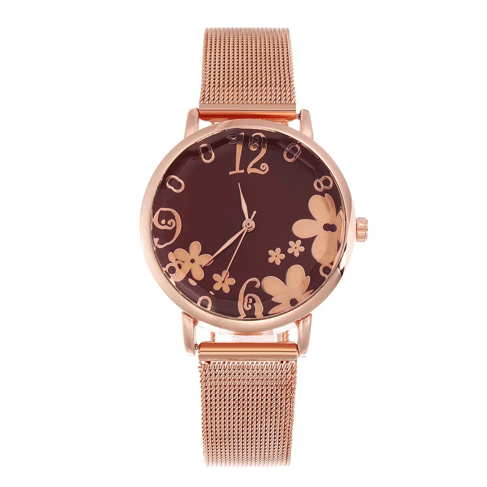 

Women Watches Top Brand Luxury Stainless Steel Strap Wristwatch for Women Rose Clock Stylish Quartz Ladies Watch Gift Box