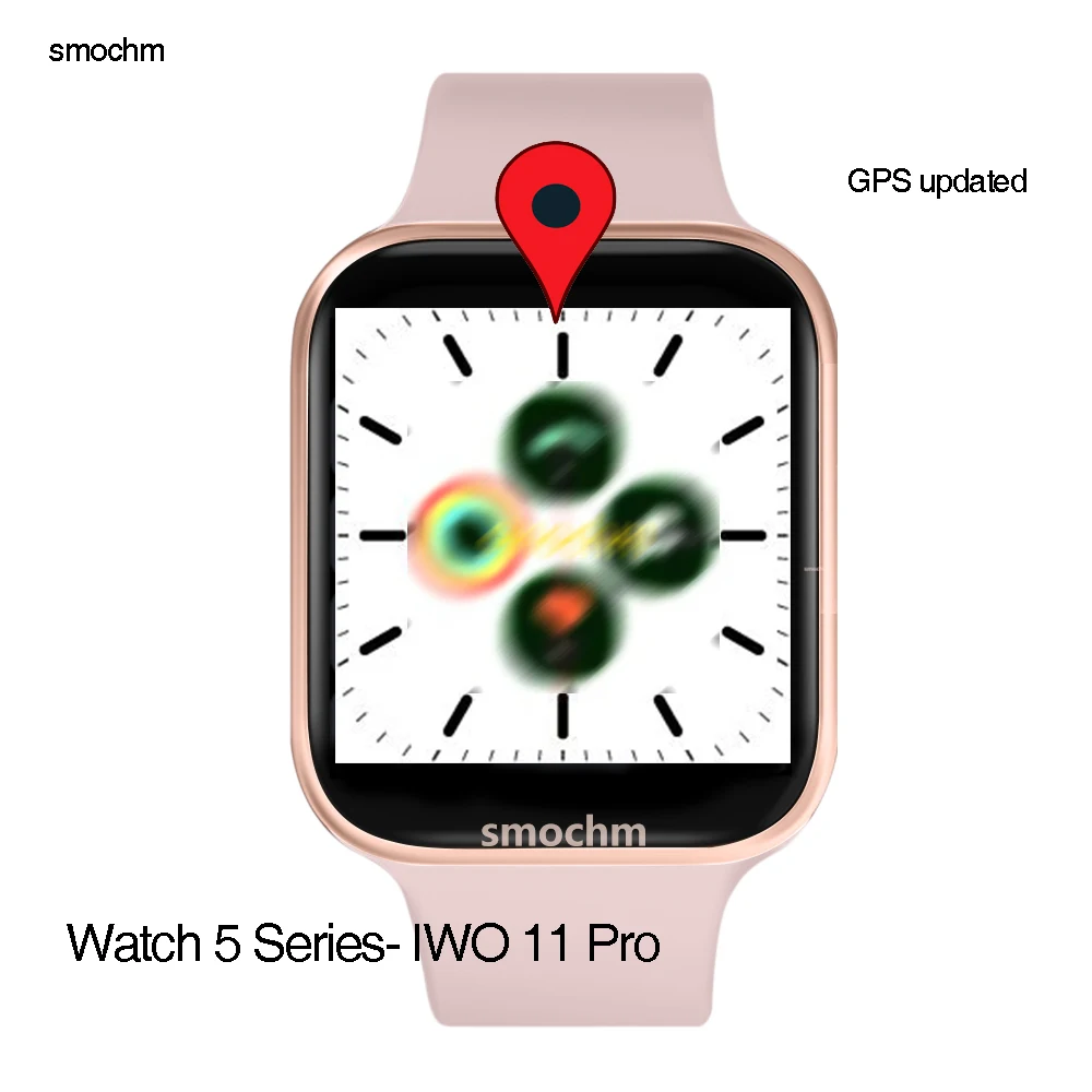 Смарт-часы Smochm Samba IWO 11 Pro Bluetooth GPS серия 5 1:1 8 обновленные спортивные для Apple iPhone Android