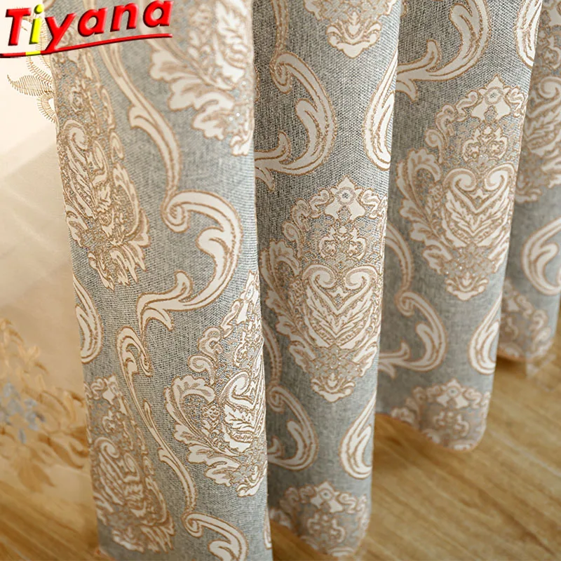 Прозрачные Занавески высокого качества европейские Роскошные модные плотные