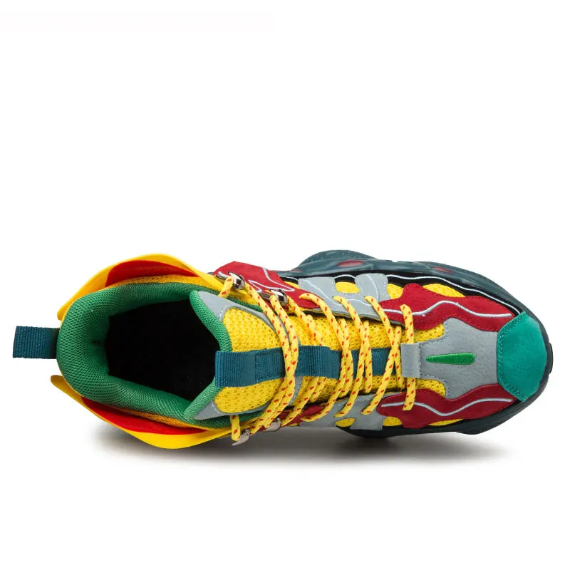 Men Running Shoes Fashion Breathable Leather Sneaker Comfortable Outdoor Sports Men's Jogging Trainers Zapatillas | Спорт и