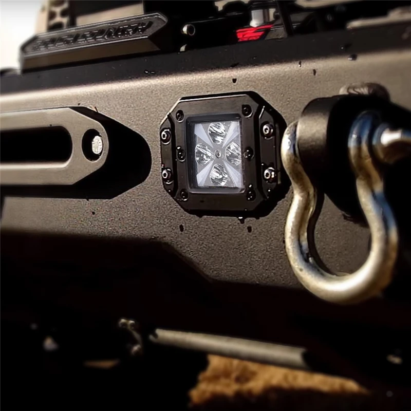 MICTUNING 2 шт. светодиодный светильник накладки с янтарем маркер 12 Вт Подсветка s поворотов туман дневные