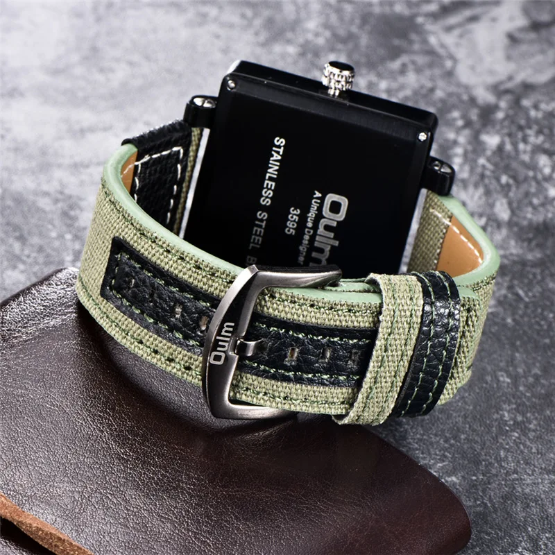 Часы мужские кварцевые с квадратным циферблатом 3 часовых пояса|Кварцевые часы| |