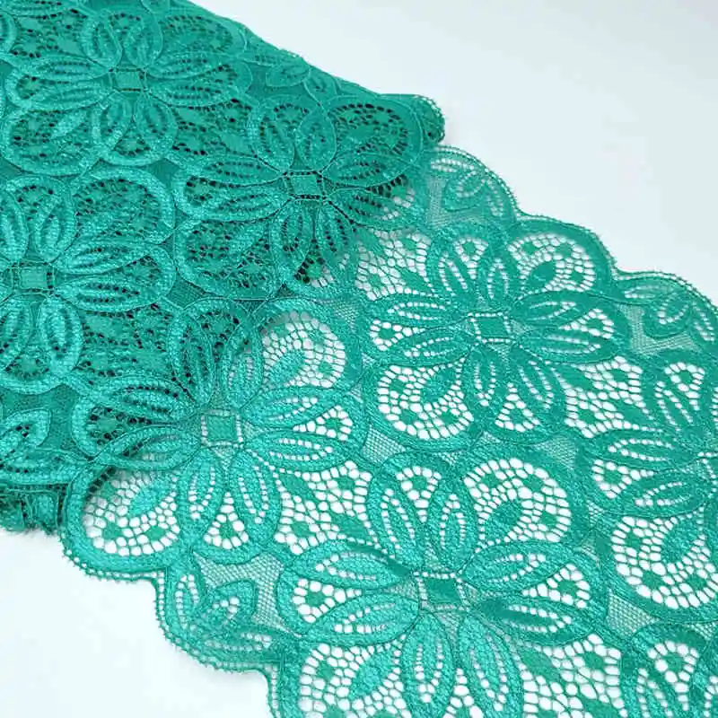 dark green HL 1 ярд 18 см эластичное кружево DIY ручной работы свадебное платье текстиль Одежда женское нижнее белье аксессуары HB009 - Цвет: dark green