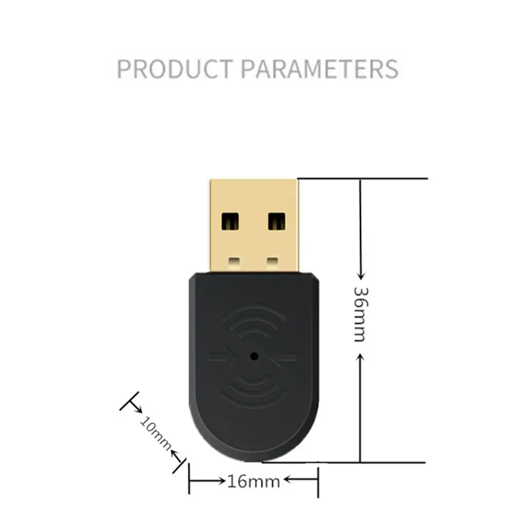 

5.0 Audio Receiver Transmitter High-quality Plastic Durable Portable Mini Bluetooth Stereo AUX USB 3.5mm Jack Car Kit