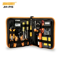 jakemy jm p15 wholesale electricians network screwdriver diy repair tool set electrical tool kit soldering iron kit