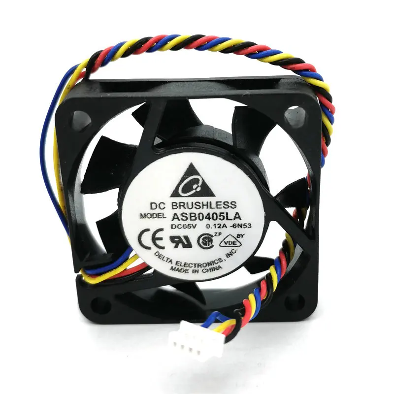 Новый оригинальный охлаждающий вентилятор DELTA ASB0405LA 5 в 0.12A ASB0405HHA 40*40*10 мм 4 см