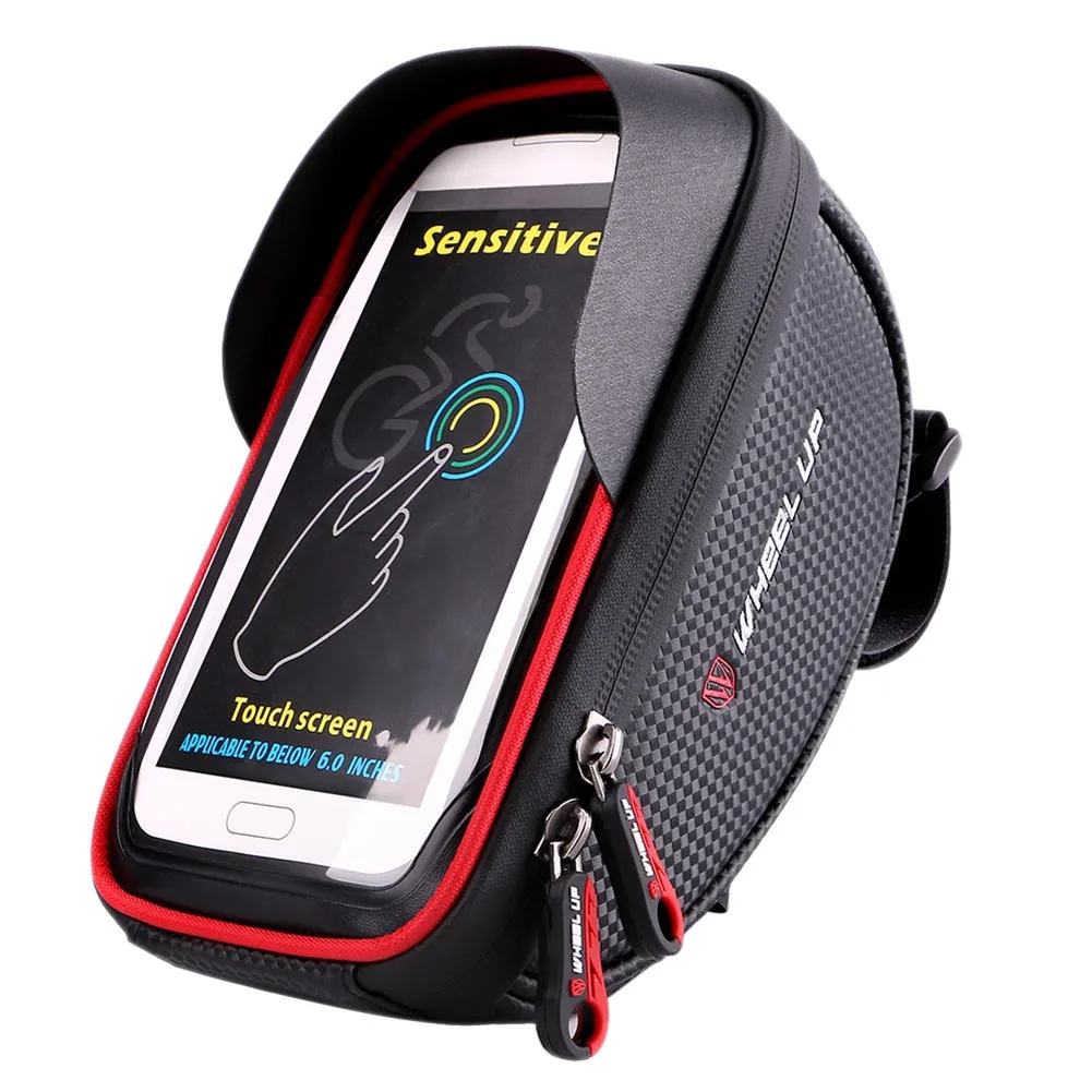 

Bicycle Sun Visor Waterproof Bag TPU Touch Screen And 6.0 Inch Screen Mobile Phone Bag Handlebar Bags MC889