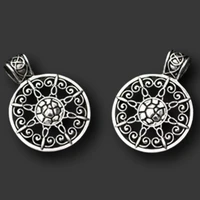 4pcs silver plated bohemian style hollow eight pointed star alloy pendant diy charm necklace jewelry crafts making 4134mm a1008