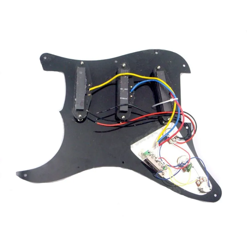 Черная электрическая гитара 3S нагруженная Предварительно Проводная скребок в