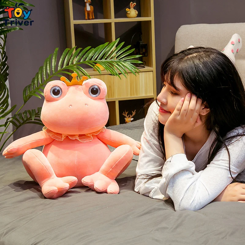 

Kawaii Prince Crown Frog Plush Toy Triver Stuffed Animals Doll Baby Kids Children Girls Boys Adult Birthday Gift Home Decor