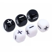 blackwhite 6 pcs plusminus dice puzzle game send children