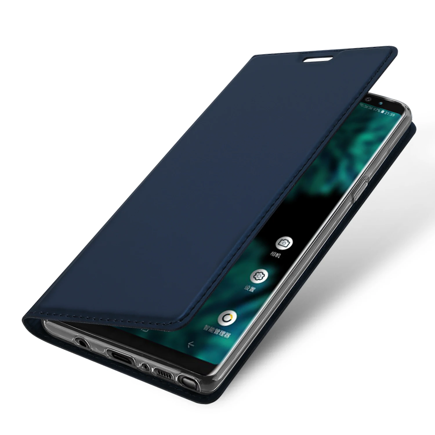 DUX DUCIS Флип кожаный чехол для samsung Galaxy Note 10 9 Подставка Книга Бумажник чехол для samsung Note9 S8 S9 S10 Plus 5G телефон Coque - Цвет: Синий