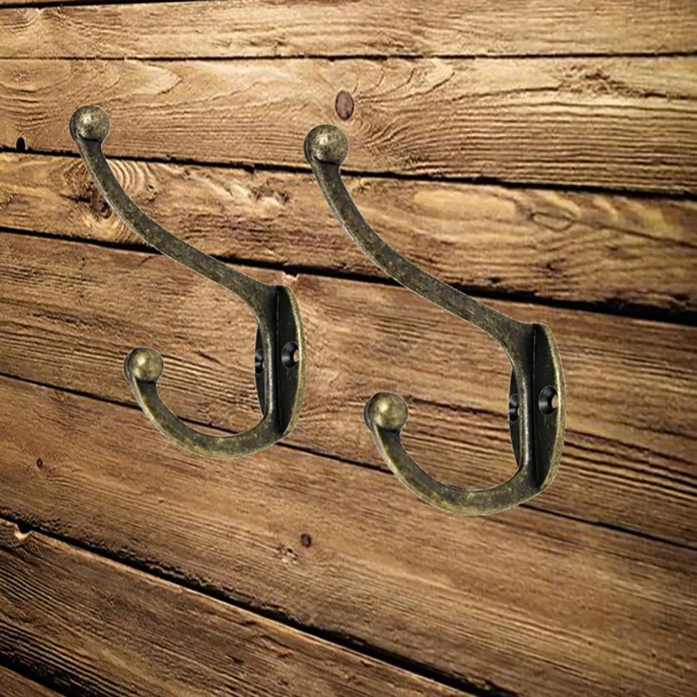 Vintage Bronze Home Furniture Wardrobe Wall Mount 1-Hook Clothes Towels Hanger household Organizer Storage Rack Holder Hook