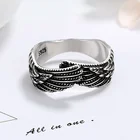 Открытое кольцо в стиле ретро панк с крыльями для ночного клуба хип-хоп Рок Танцевальная вечеринка электронный слой многофункциональный подарок оптовая продажа