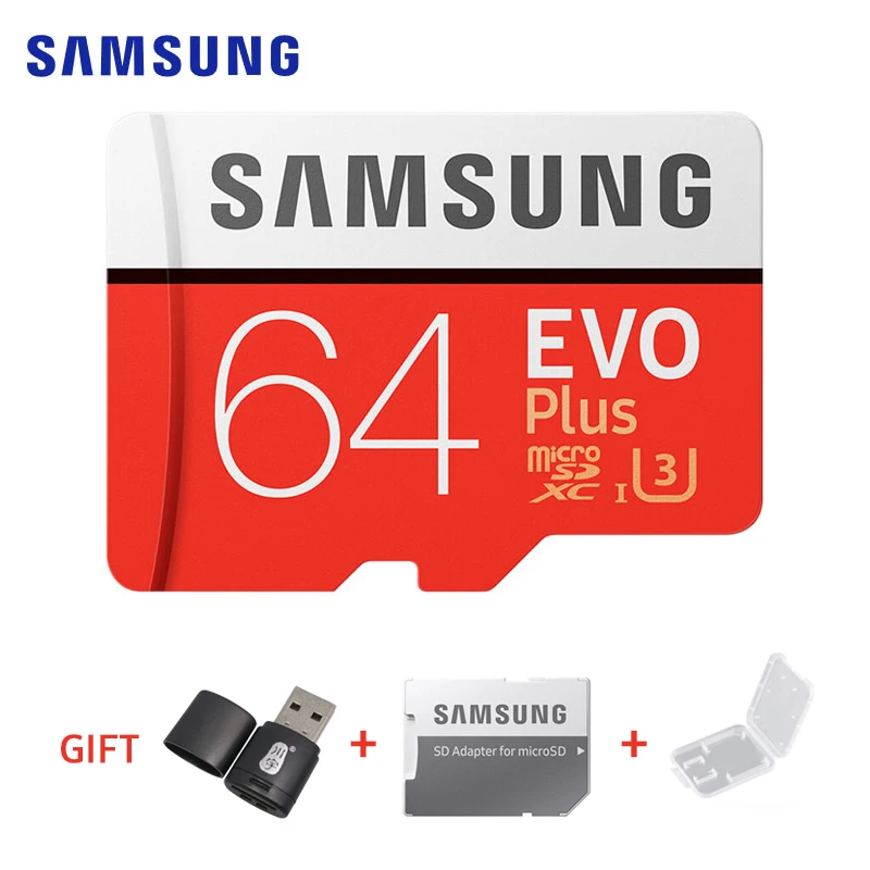 SAMSUNG microSD EVO Plus Class 10 32GB 64GB 128GB 256GB Read speed up to 100MB/s for Smartphone Camera TF micro Card memory Card