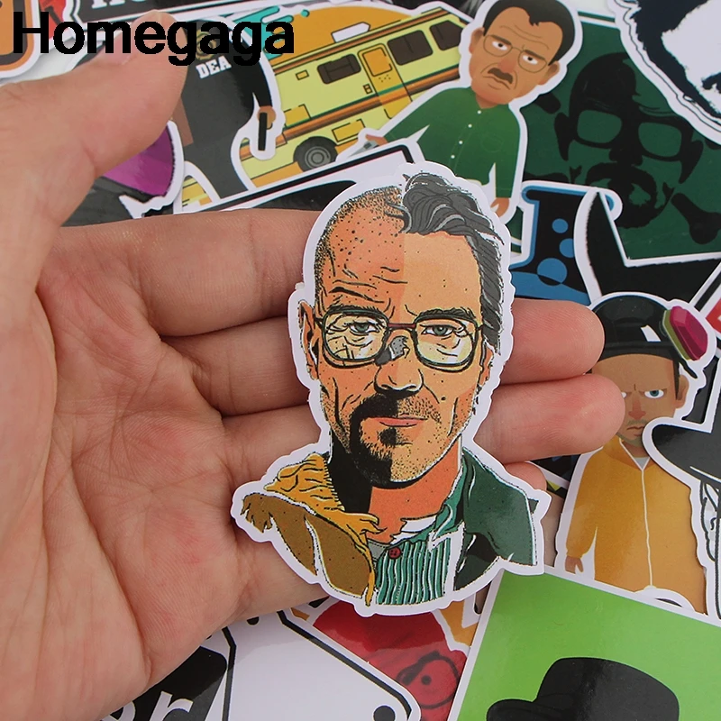 Homegaga 34 шт. разбивая Bad 90s искусство картина из 5 частей стены ноутбук телефон багаж Скрапбукинг альбом наклейки пакеты D2303