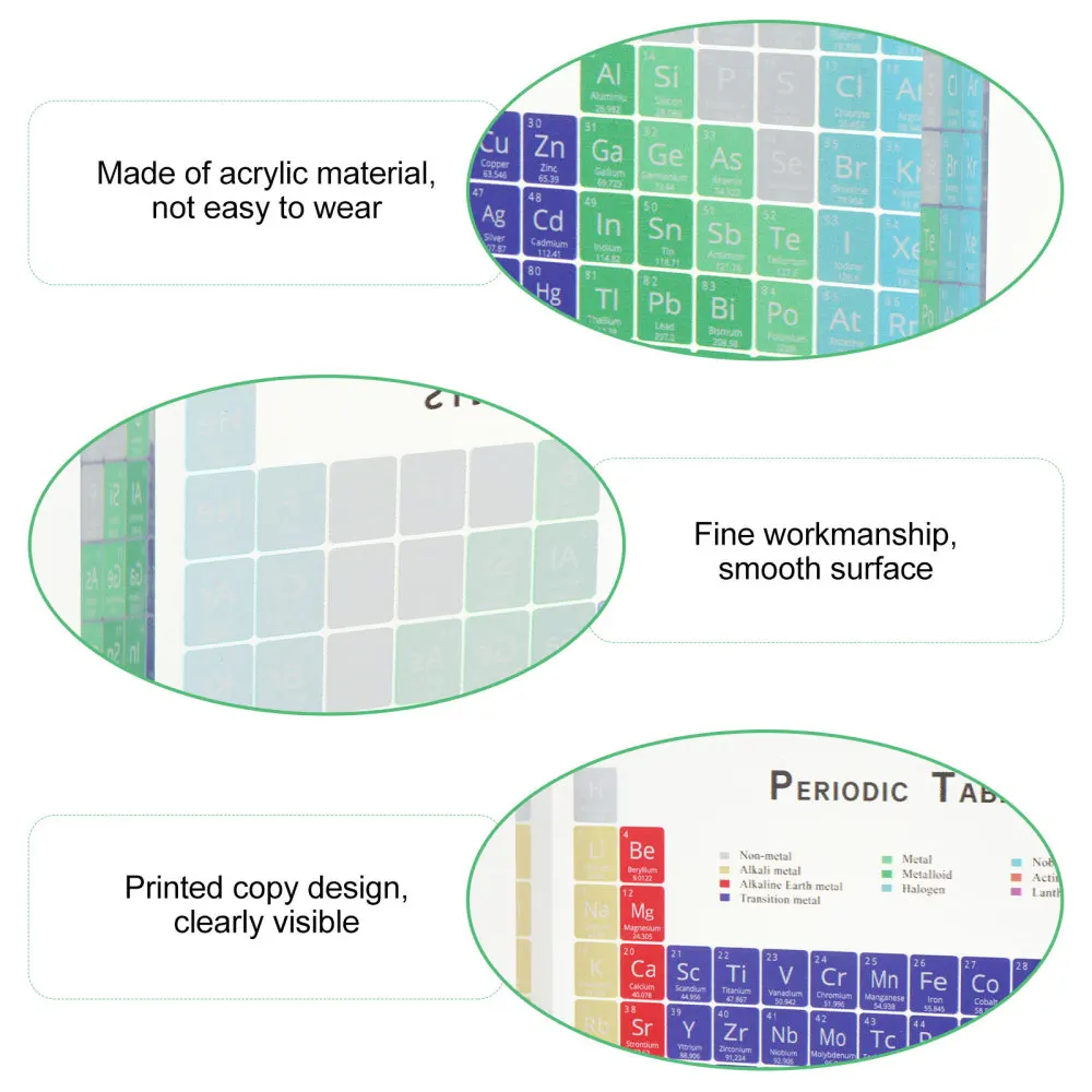 

Crystal Periodic Table of Elements Ornament Decorative Desktop Ornament