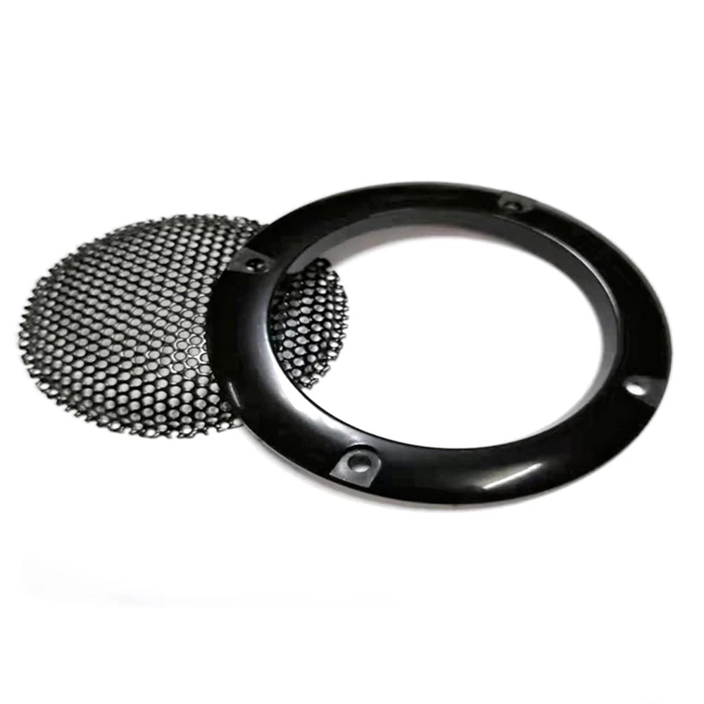 Комплект из 2 предметов дюйма 65 мм Хром Серебристый динамик решетка круг с