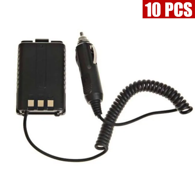 10 шт. автомобильное зарядное устройство для BAOFENG Walkie Talkie UV5R UV 5R 5RA 5RB 5RC 5RD 5RE Plus