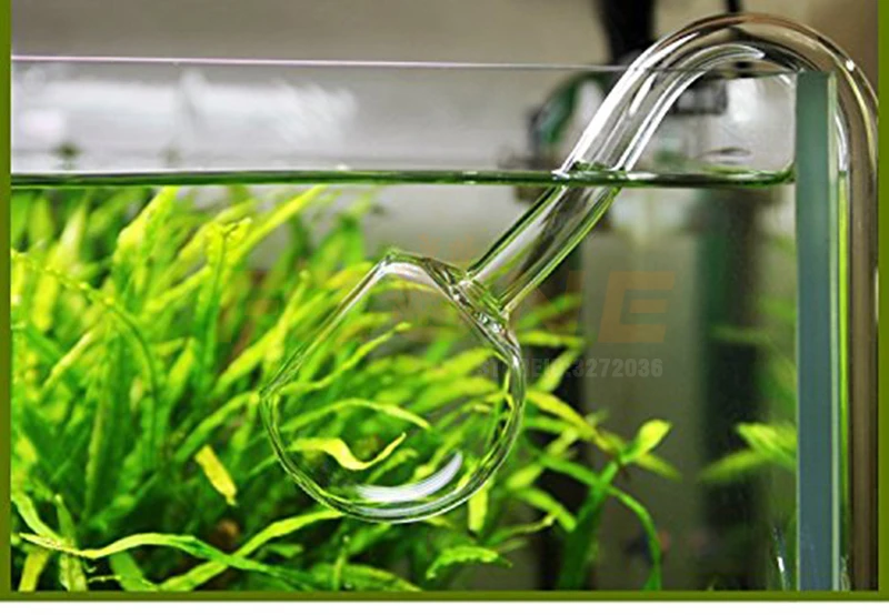 

VIV ADA Quality Clear Glass Poppy Inflow Outflow For Filter Pipe Water Pump Accessories Fish Plant Tank
