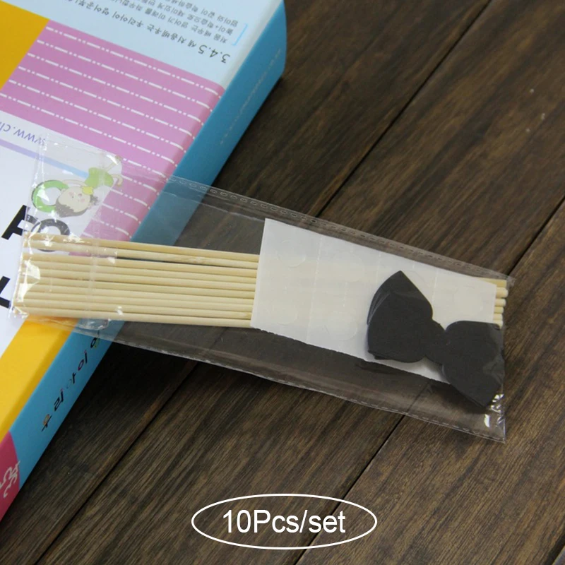 Bow 10Pcs set Свадебные DIY украшения фото стенд реквизит забавная маска очки Усы губы на палочке Baby Shower Свадьба День рождения принадлежности для вечеринок - Цвет: Bow 10Pcs set