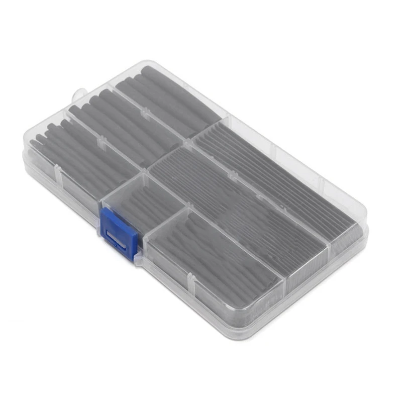 150Pcs Wire Black Case Set Heat Shrink Tubing Wrap Tube Assorted Sleeves | Электроника