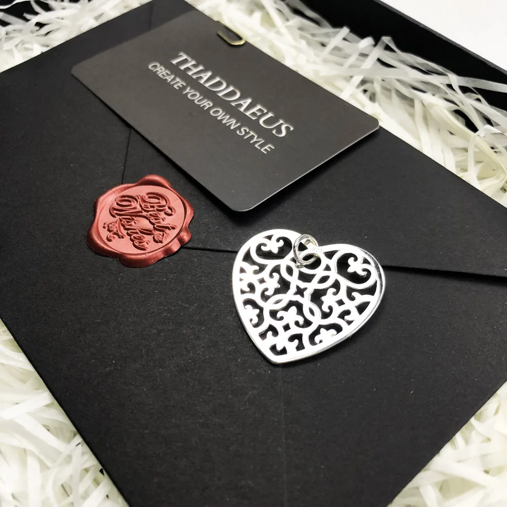 Украшение с подвеской в виде сердца ювелирные изделия европейская бижутерия