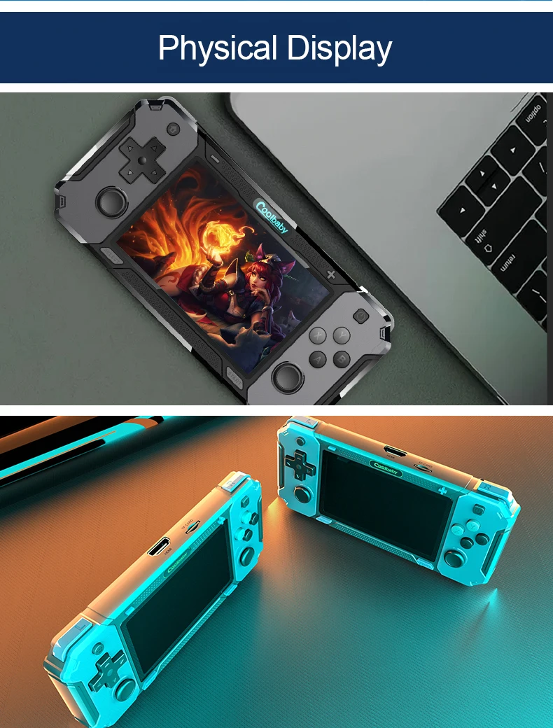Ретро портативная игровая консоль 4 0 дюйма с 20 эмульитаторами открытым исходным