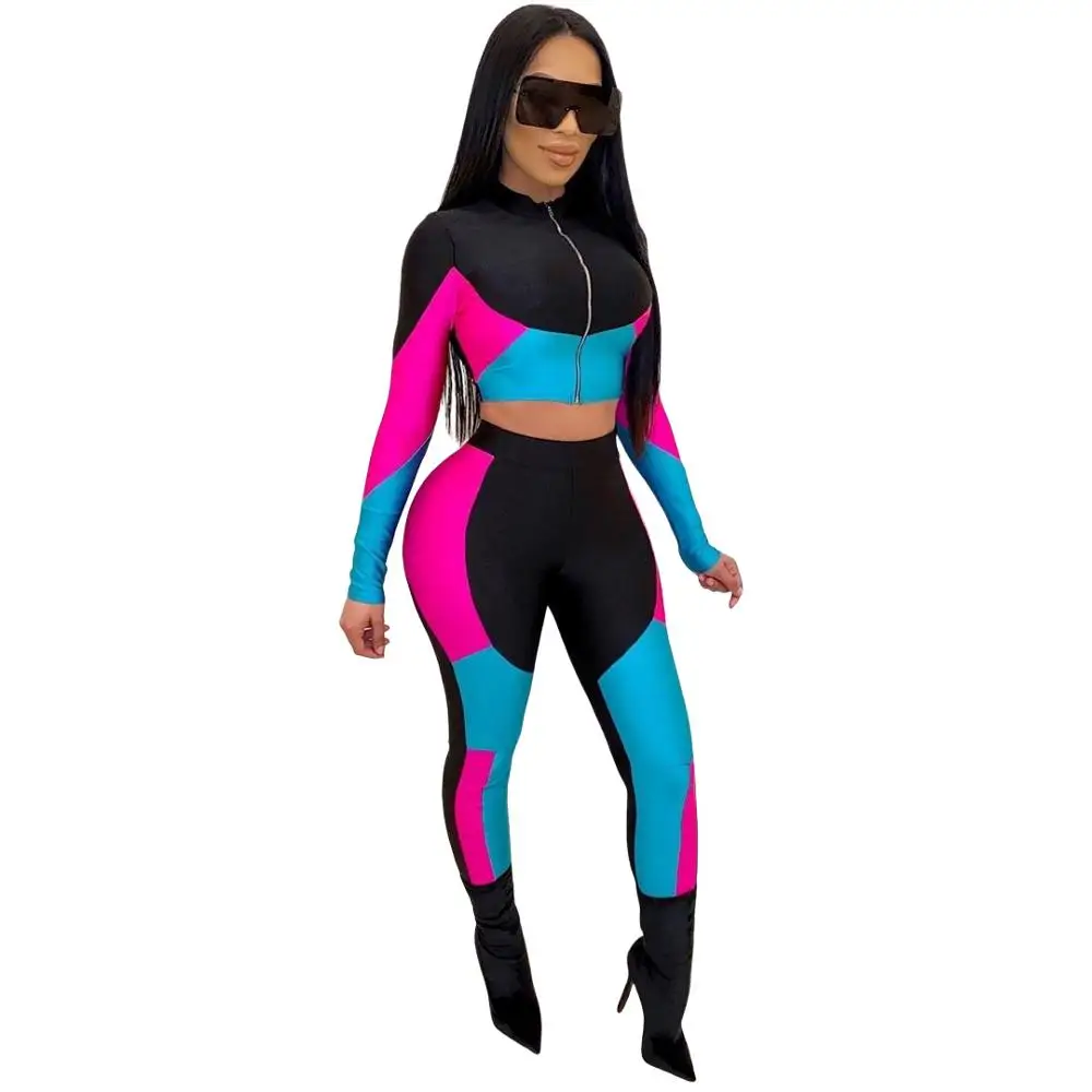 Женский спортивный костюм с цветными вставками Adogirl|Спортивные костюмы| |