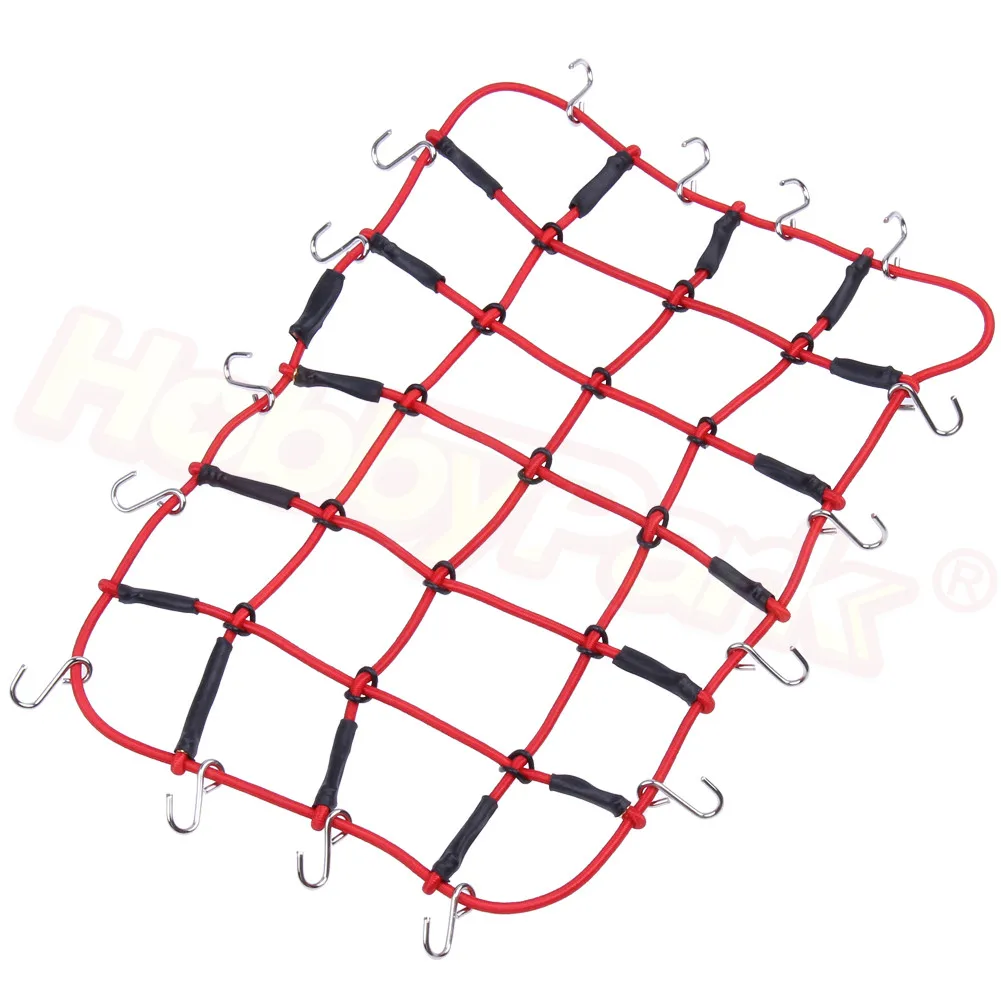 1/10 RC Elastic Luggage Net with Hook for 1:10 Crawler Traxxas Trx-4 Trx4 Axial SCX10 90046 Tamiya CC01 RC4WD D90 Redcat Gen7 | Игрушки и