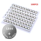 100 шт., Литиевые Батарейки LR44, 1,5 в