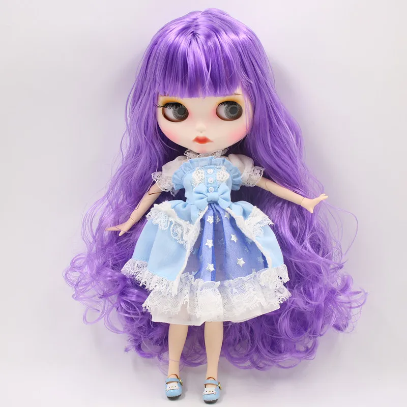 Фабрика ICY 1/6 шарнирное тело фиолетовые волосы новое матовое лицо с 4 цветными