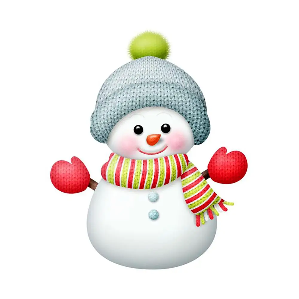 Новый Рождественский Снеговик металлические Вырубные штампы счастливые куклы