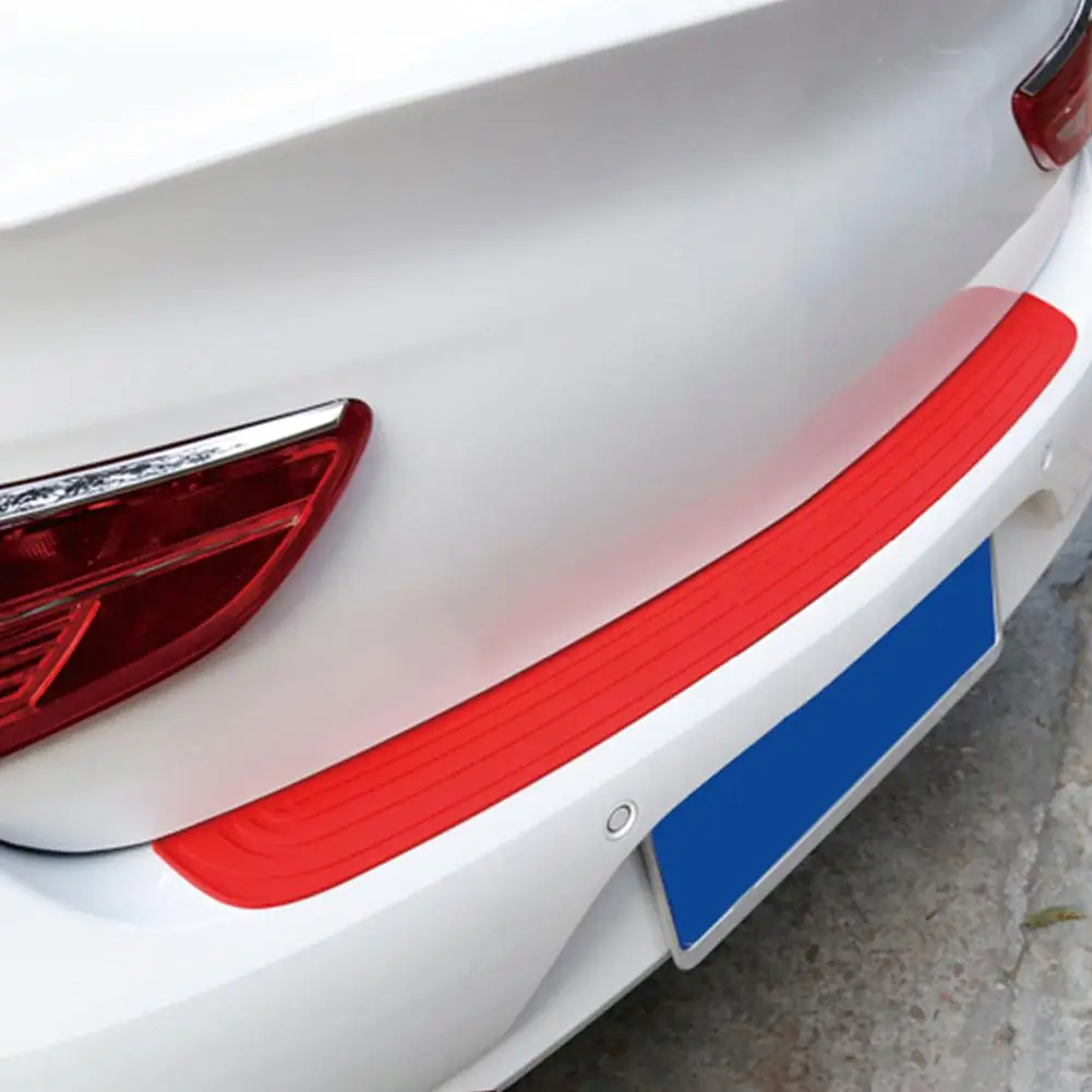 Car Trunk Protective Strip Bumper Anti-collision Anti-slip Tail Door Trim Threshold Rear Guard Plate Protection Stickers | Автомобили и