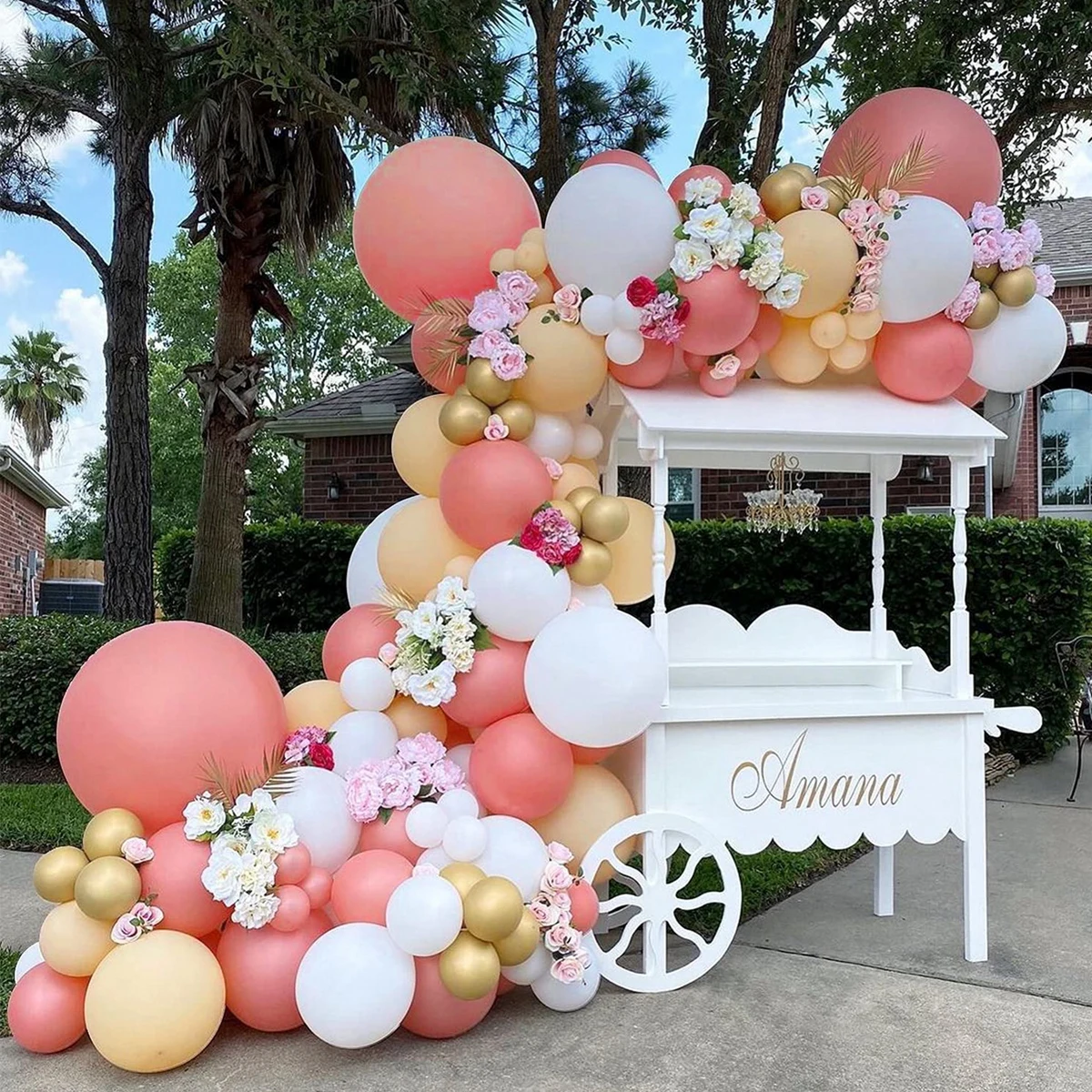 Guirnalda de globos de macarr&oacute;n, arco de l&aacute;tex para cumplea&ntilde;os, de feliz cumplea&ntilde;os decoraci&oacute;n de fiesta, globo de decoraci&oacute;n de boda, Babyshower Global, 152 Uds.-2
