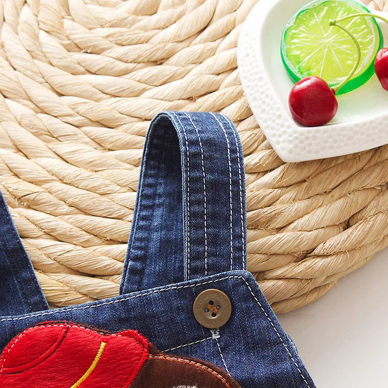 IENENS летний детский для маленьких мальчиков одежда брюки джинсы Dungarees комплект