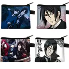 Японские кошельки из аниме Черный Батлер, мультяшный кошелек, Длинный дизайнерский клатч, кошелек для монет, Женская мультяшная сумка для хранения, подарок