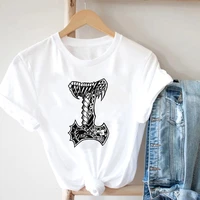 alphabet cartoon printed t shirts kpop fashion style top orignal design t shirts summer cool hip hop summer plus size t shirts