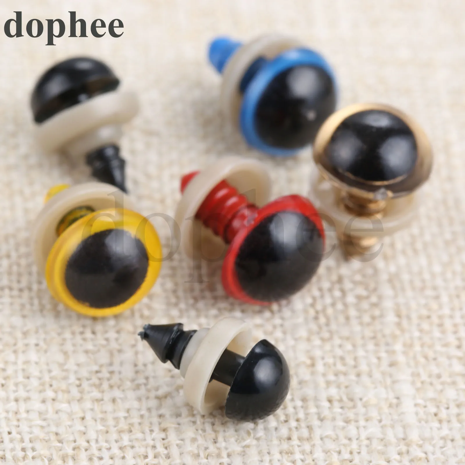 Пластиковые безопасные глаза dophee для плюшевого мишки мягкие игрушки застежка