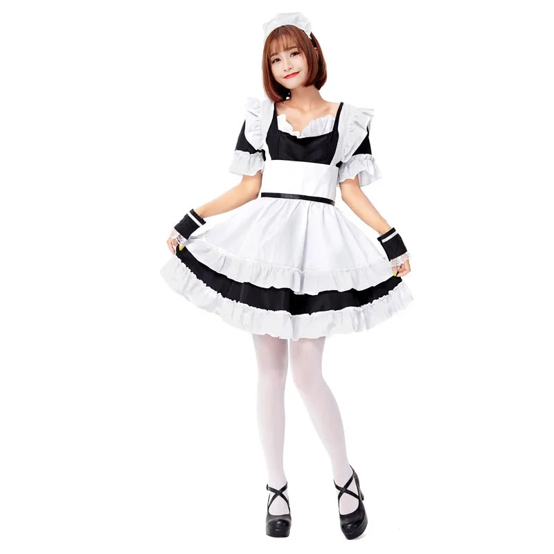 

Zhomecos Roromiya Karuta Lolita Maid Dress Costumes Cosplay Suit for Girls Woman Waitress Maid Party Stage Costumes