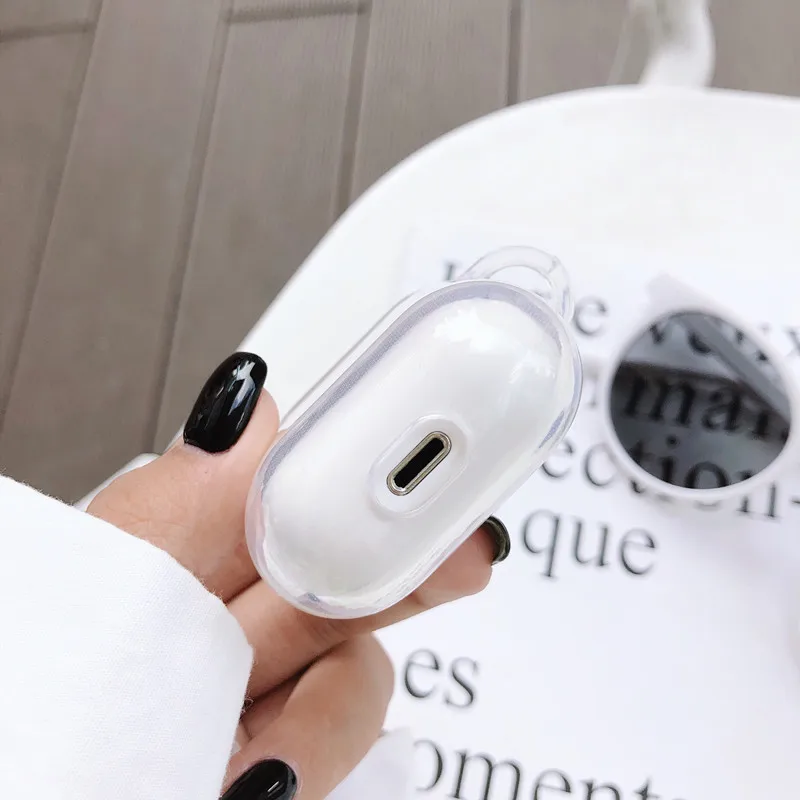 

Fashion Cartoon Demon Angel Couple Fundas Etui for Apple Airpods Cases 1 2 Clear Airpod Pro Case In Earphone Accessories Cover