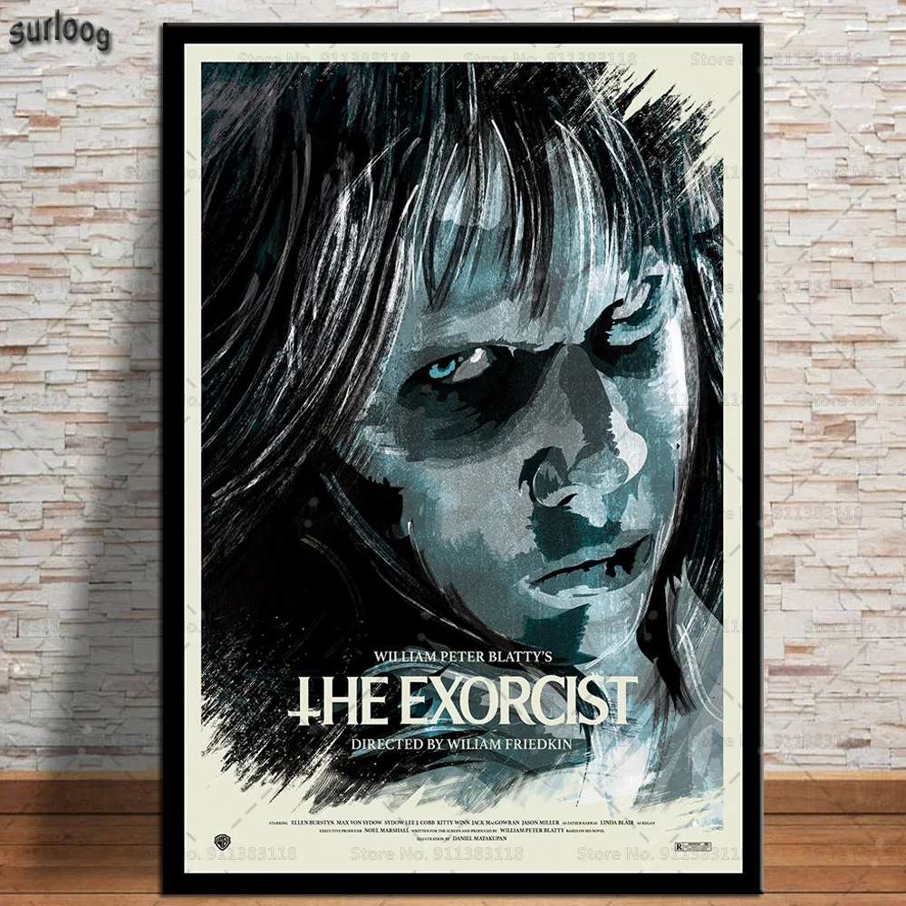 The Exorcist популярный классический ужас искусство стен холст живопись постеры