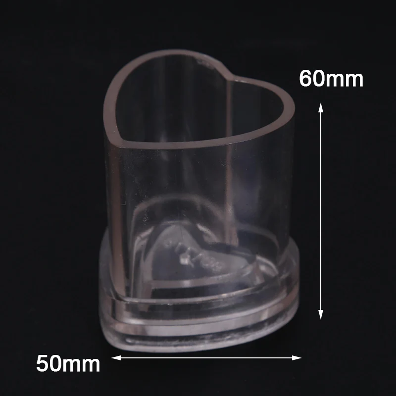 

Love shape Acrylic Candle Mold DIY Handmade Soap Making Cake Decoration