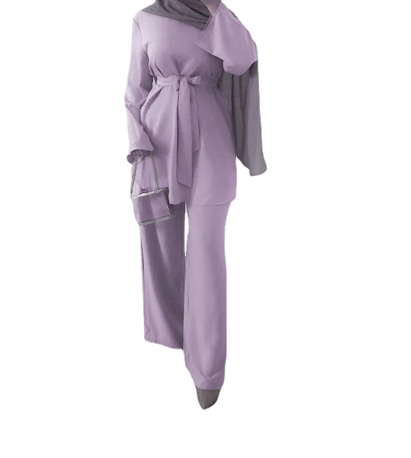 

2 шт. Дубай Abaya турецкий хиджаб мусульманское платье Женская кафтан мусульманская одежда Grote Maten Дамская одежда