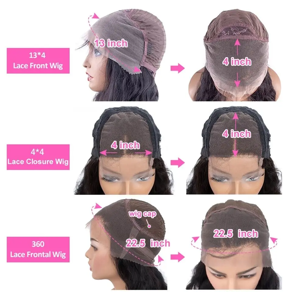 Curly 13x6 200% Lace Frontal Wigs Wavy HD Transparent Front Wig Water Wave Human Hair For Black Women 5x5 | Шиньоны и парики