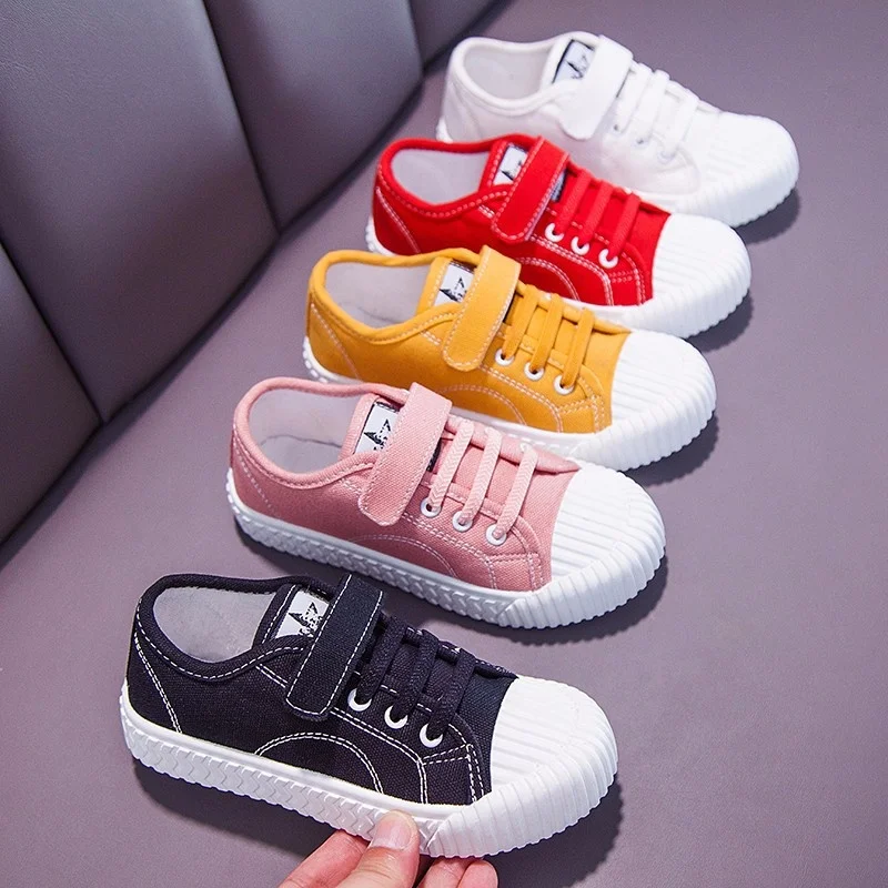 

Teenager Kids Shoes for Girls Kids Canvas Shoes Boys 2021 New Spring Autun Girls Sneakers White Fashion Child Shoes